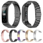 For Huawei Honor Band 4 (CRS-B19) / Honor Band 5 (CRS-B19S) Three Beads Steel Wrist Strap Watchband - Image 2