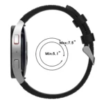 For Samsung Galaxy Watch5 44mm / 40mm Silicone Leather Silver Buckle Watch Band - Image 5