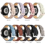 Unusual Fluted Leather Watch Band - Image 3