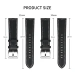 Unusual Fluted Leather Watch Band - Image 5