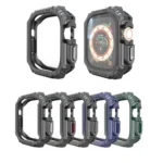 TPU + PC Carbon Fiber Shockproof Case For Apple Watch - Image 2