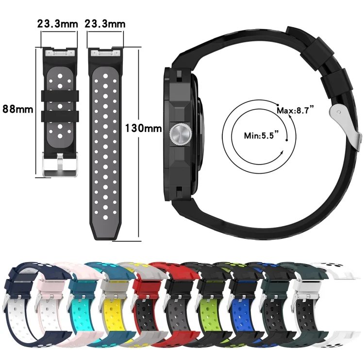 EDA003986901_B2.webp Two-color Silicone Watch Band - Image 3