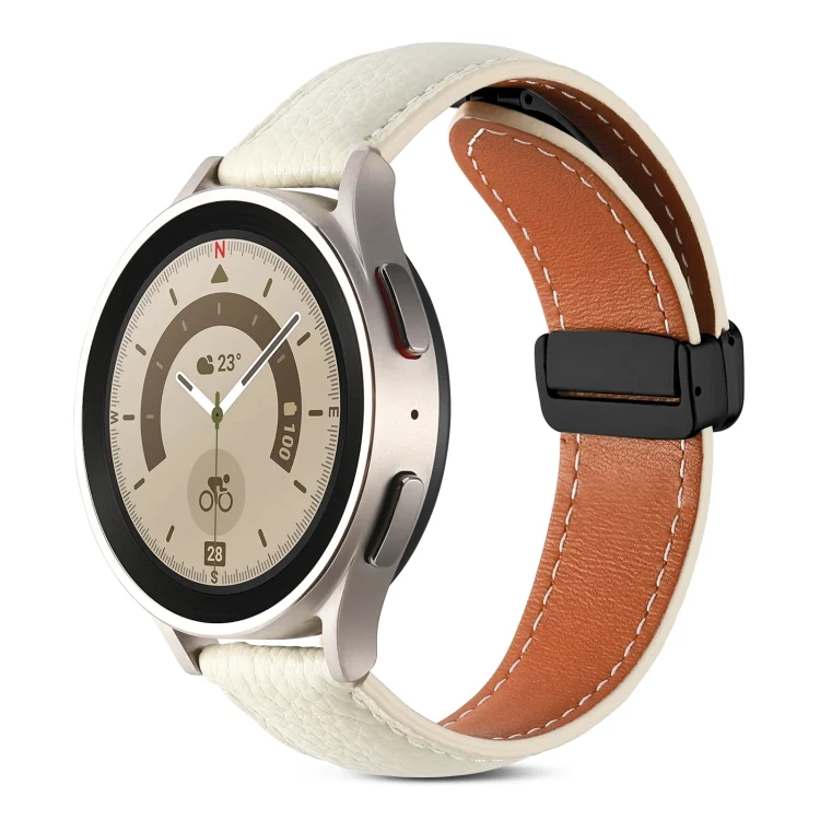 Folding Buckle Genuine Leather Watch Band