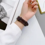 Grooved Genuine Leather Watch Band - Image 5