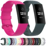Color Buckle TPU Wrist Strap Watch Band for Fitbit Charge 4 / Charge 3 / Charge 3 SE - Image 2