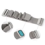 20mm Milanese Magnetic Metal Split Buckle Watch Band - Image 4