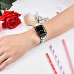 Epoxy Metal Watchband, For Apple Watch 5 & 4 40mm / 3 & 2 & 1 38mm, For Apple Watc 5 & 4 44mm / 3 & 2 & 1 42mm - Image 6