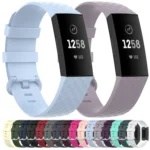 Silver Color Buckle TPU Wrist Strap Watch Band for Fitbit Charge 4 / Charge 4 SE / Charge 3 / Charge 3 SE - Image 2