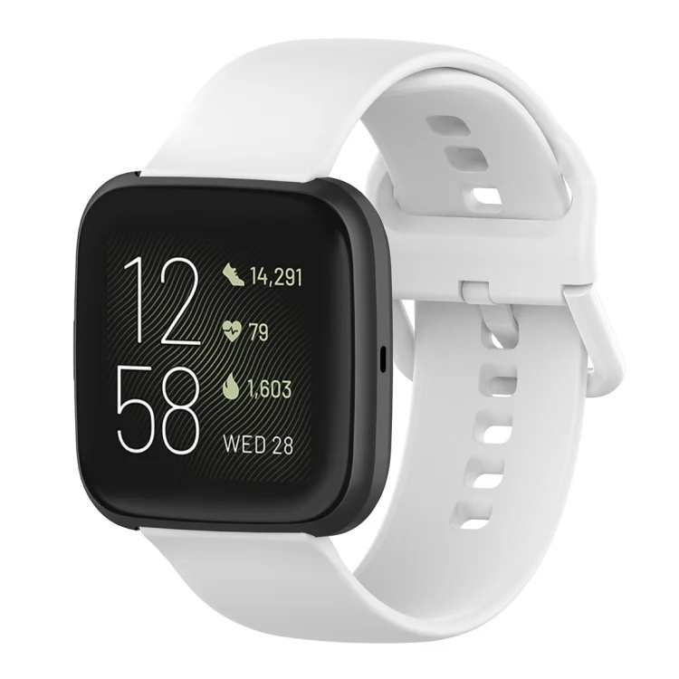 EDA00404301A.webp Color Buckle Silicone Wrist Strap Watch Band for Fitbit Versa 2 / Versa / Versa Lite / Blaze - Image 1