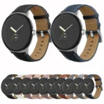 Pointed Tail Stitching Genuine Leather Watch Band - Image 2