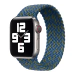 Nylon Single-turn Braided Watch Band For Apple Watch Series 8&7 41mm / SE 2&6&SE&5&4 40mm / 3&2&1 38mm
