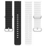 Universal Ocean Style Silicone Two Color Watch Band - Image 7