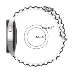 Universal Ocean Style Silicone Two Color Watch Band - Image 2