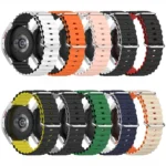 Universal Ocean Style Silicone Two Color Watch Band - Image 3