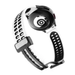 Double-row Hole Folding Buckle Silicone Watch Band - Image 4