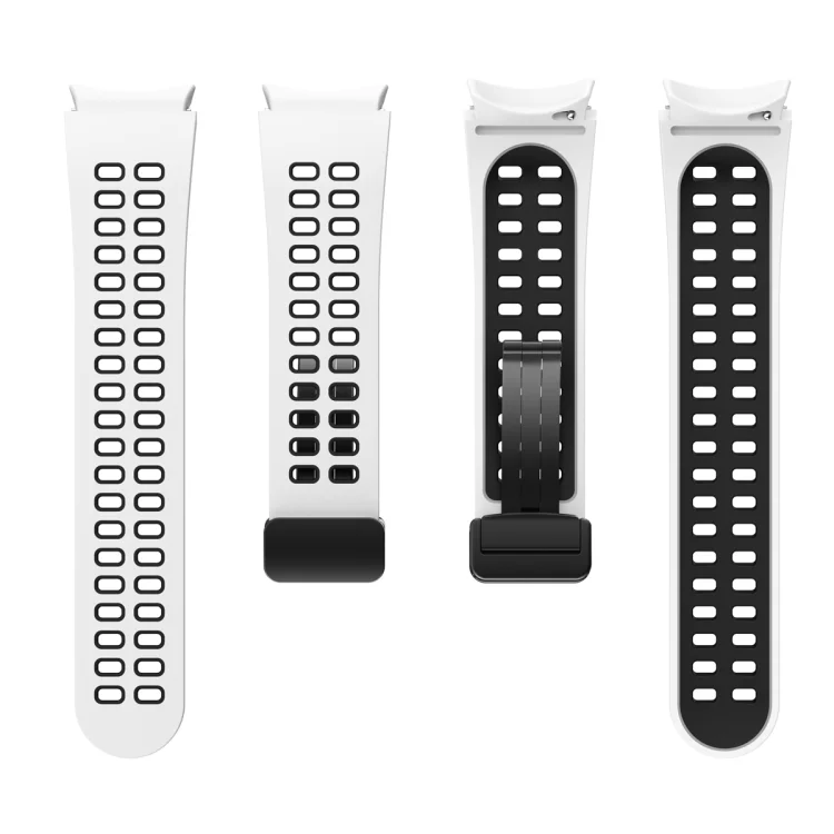 EDA004088501A_3.webp Double-row Hole Folding Buckle Silicone Watch Band - Image 5