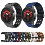 Double-row Hole Folding Buckle Silicone Watch Band - Image 2