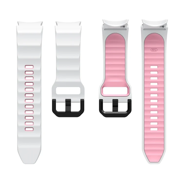 EDA004089201A_2.webp Wave Two Color Silicone Watch Band - Image 4