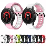 Wave Two Color Silicone Watch Band - Image 2