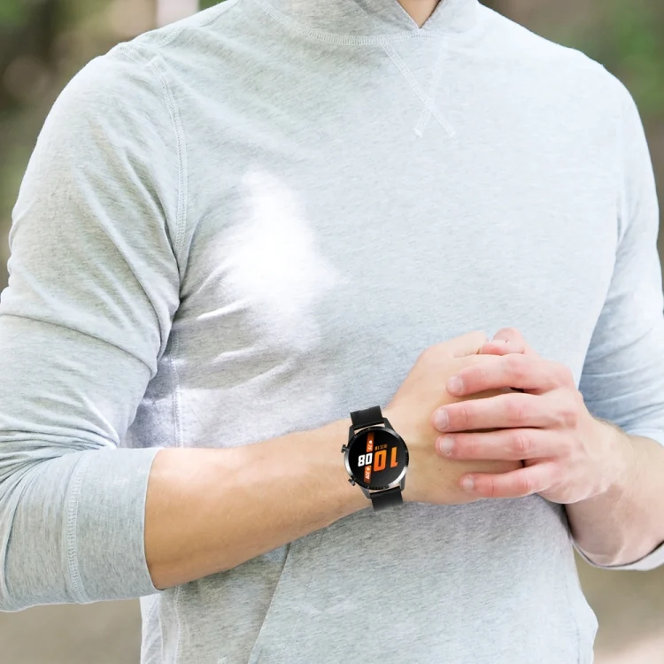 EDA004154801_B4.webp 20mm Silicone Black Buckle Watch Band - Image 5