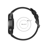 20mm Silicone Black Buckle Watch Band - Image 4