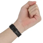 22mm Silicone Black Buckle Watch Band - Image 6