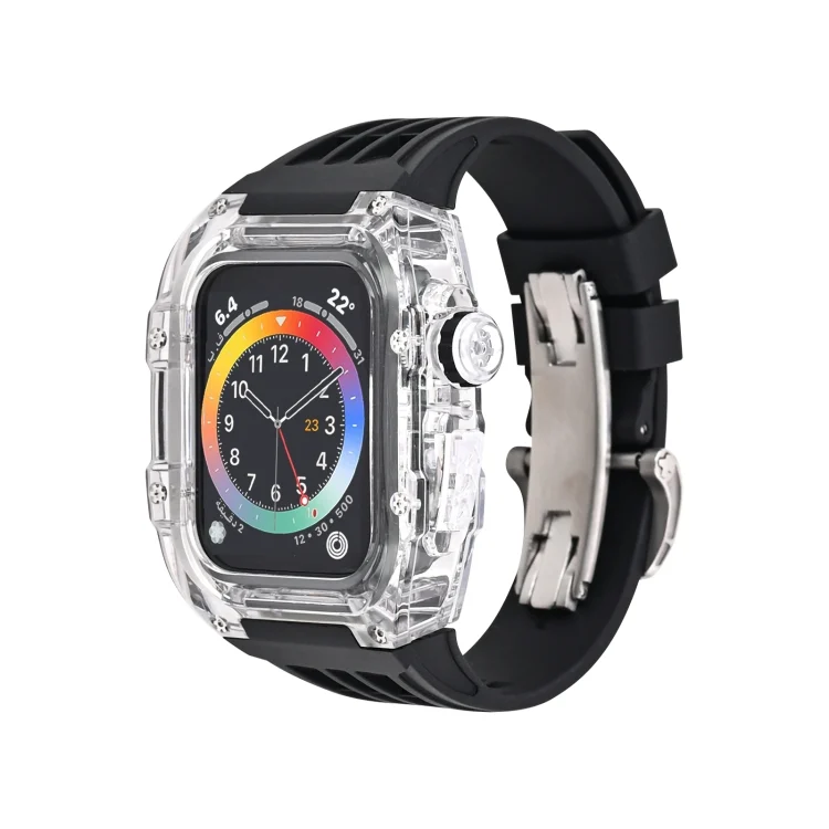 Fluorine Rubber Clear Watch Band Case