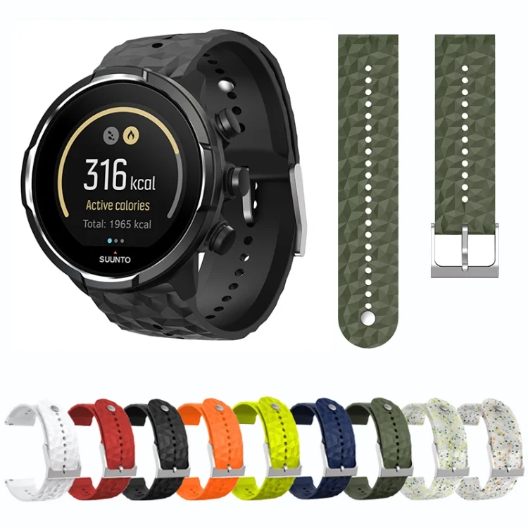 EDA004166201_B1.webp Rhombus Texture Silicone Watch Band - Image 2