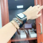 Double Loop Genuine Leather Stainless Steel Watch Band - Image 6