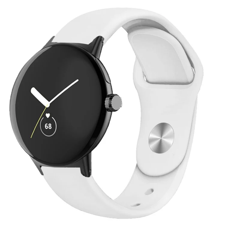 Solid Color Reverse Buckle Silicone Watch Band