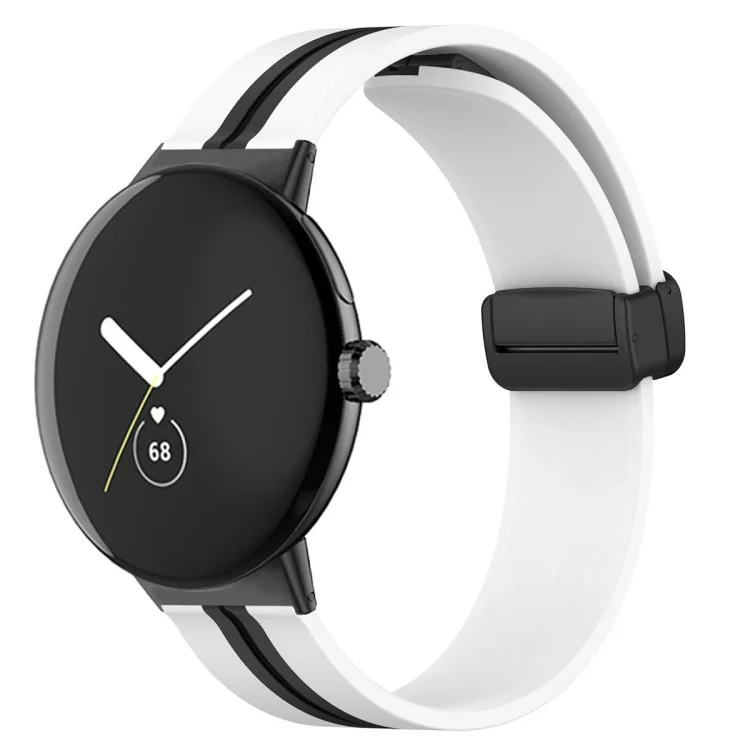 Two-color Folding Buckle Silicone Watch Band