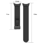 Two-color Folding Buckle Silicone Watch Band - Image 3