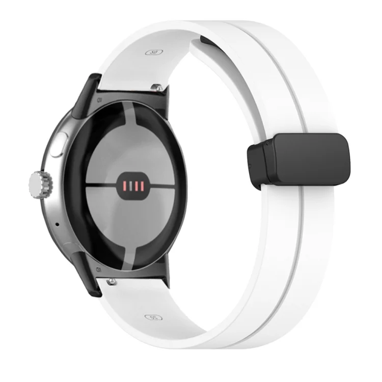 Solid-color Folding Buckle Silicone Watch Band