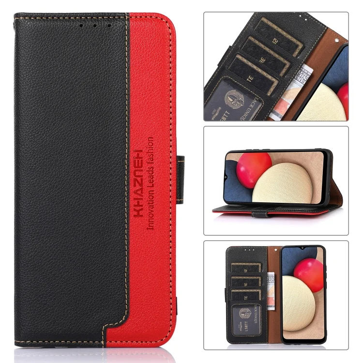 EDA004188309A.webp KHAZNEH Litchi Texture Leather RFID Phone Case, For Xiaomi Redmi Note 13 4G, For Xiaomi Redmi 13C 4G / 13C 5G / POCO C65, For Xiaomi Redmi K70E / Poco X6 Pro, For Xiaomi Redmi Note 13R Pro... - Image 1