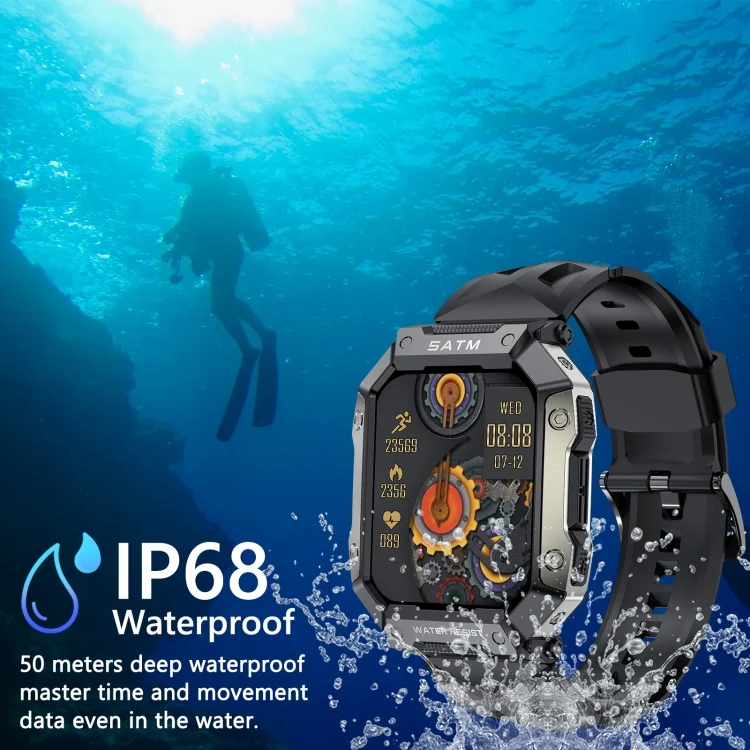 EDA004224501_B3.webp PG333 1.91 inch Waterproof Smart Sports Watch Support Heart Rate Monitoring / Blood Pressure Monitoring - Image 4