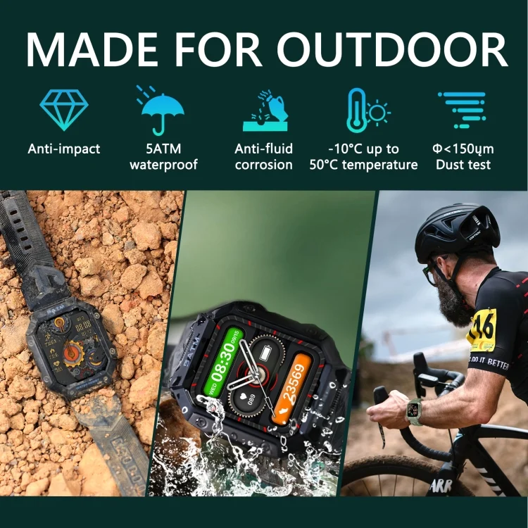 EDA004224501_B4.webp PG333 1.91 inch Waterproof Smart Sports Watch Support Heart Rate Monitoring / Blood Pressure Monitoring - Image 5