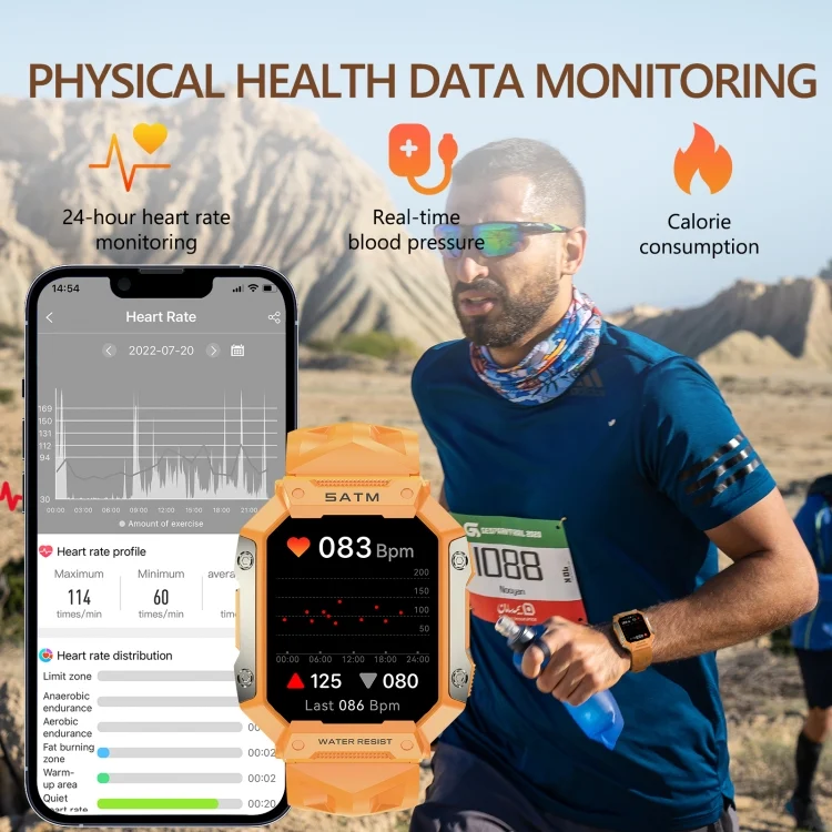 EDA004224501_B5.webp PG333 1.91 inch Waterproof Smart Sports Watch Support Heart Rate Monitoring / Blood Pressure Monitoring - Image 6