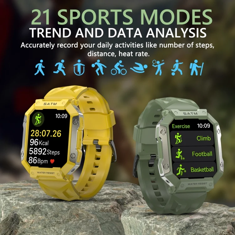 EDA004224501_B7.webp PG333 1.91 inch Waterproof Smart Sports Watch Support Heart Rate Monitoring / Blood Pressure Monitoring - Image 8