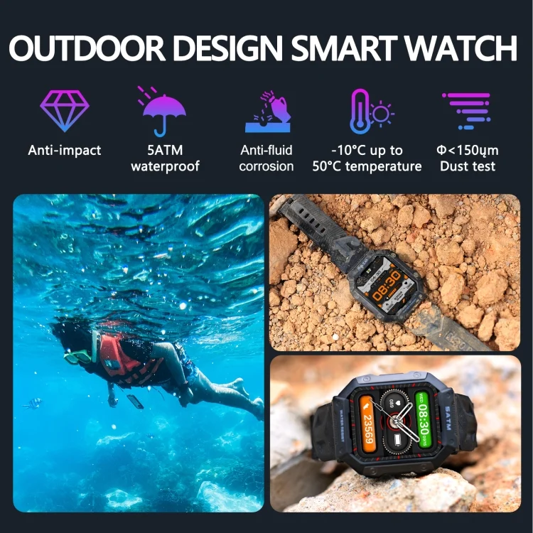 EDA004224501_B9.webp PG333 1.91 inch Waterproof Smart Sports Watch Support Heart Rate Monitoring / Blood Pressure Monitoring - Image 10
