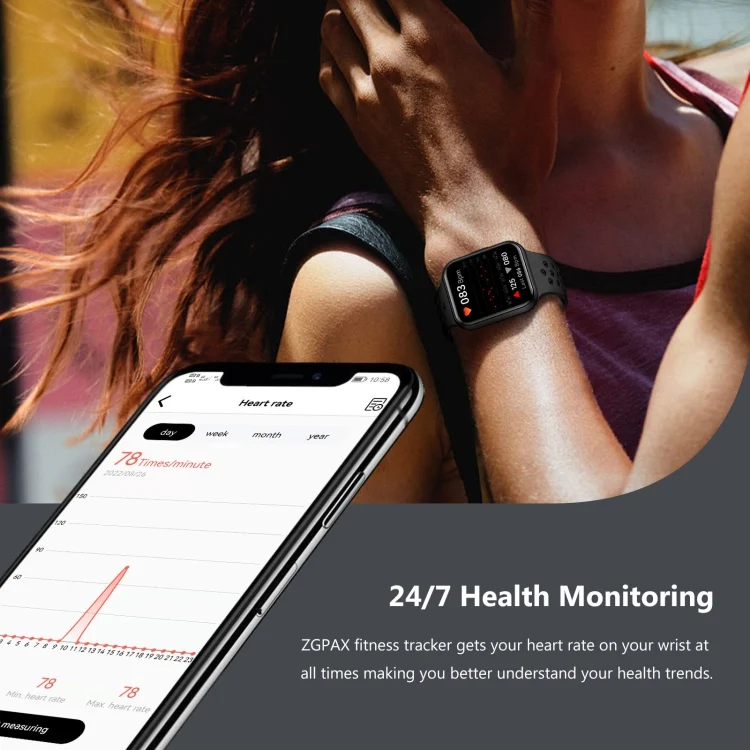 EDA004224901_B6.webp S226 1.72 inch Waterproof Smart Sports Watch Support Heart Rate Monitoring / Blood Pressure Monitoring - Image 7