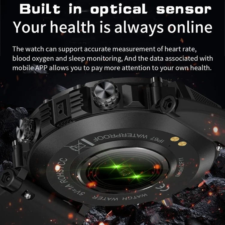 EDA004227401_B7.webp CF11 1.39 inch Waterproof Smart Sports Wristband Support Heart Rate Monitoring / Blood Pressure Monitoring - Image 8