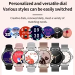CF12 1.2 inch Waterproof Smart Steel Strap Wristband Support Heart Rate Monitoring / Blood Pressure Monitoring - Image 6