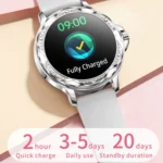 CF12 1.2 inch Waterproof Smart Steel Strap Wristband Support Heart Rate Monitoring / Blood Pressure Monitoring - Image 9