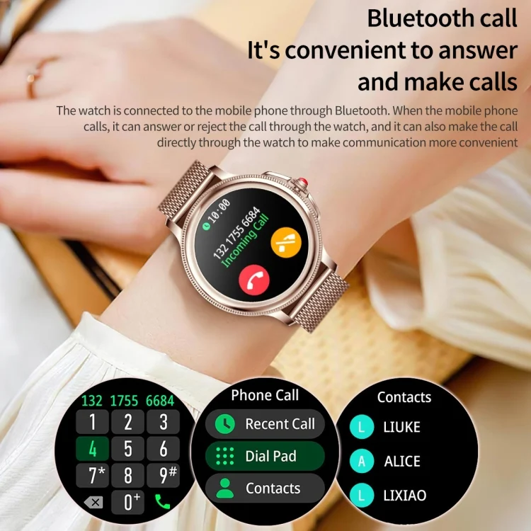 EDA004228201_B3.webp CF96 1.2 inch Waterproof Smart Steel Strap Wristband Support Heart Rate Monitoring / Blood Pressure Monitoring - Image 4
