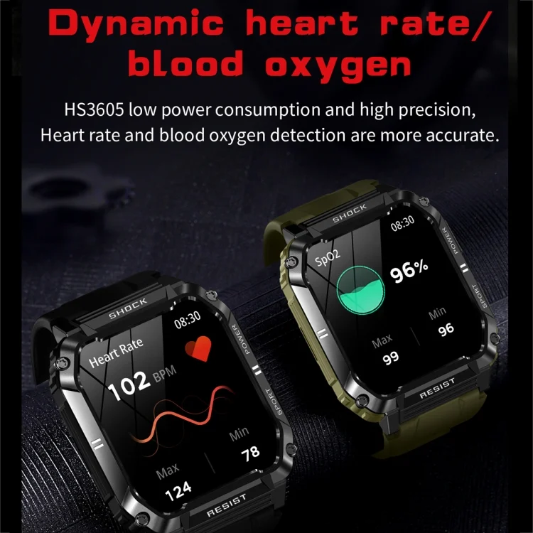 EDA004228801_B3.webp T3 1.95 inch Rugged Smart Sports Wristband Support Heart Rate Monitoring / Blood Pressure Monitoring - Image 4