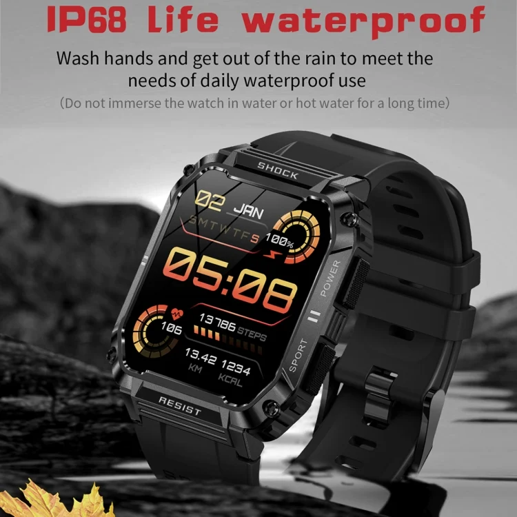 EDA004228801_B6.webp T3 1.95 inch Rugged Smart Sports Wristband Support Heart Rate Monitoring / Blood Pressure Monitoring - Image 7