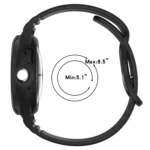 Leather Texture Silicone Integrated Watch Band - Image 5