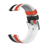 22mm Universal Three-color Silicone Leather Watch Band - Image 5