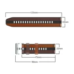 22mm Universal Three-color Silicone Leather Watch Band - Image 3