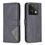 Magnetic Buckle Rhombus Texture Leather Phone Case, For Xiaomi Redmi Note 13, For Xiaomi Redmi 13C, For Xiaomi Redmi Note 13 Pro+ 5G